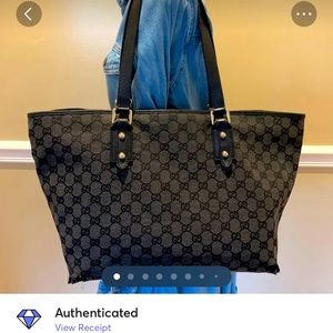 AUTH Gucci Monogram Tote Bag